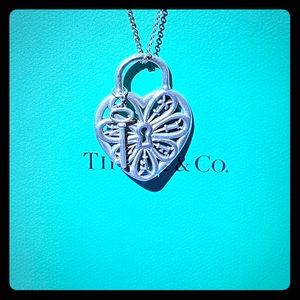 Tiffany & Co. 925 Filigree Heart Necklace